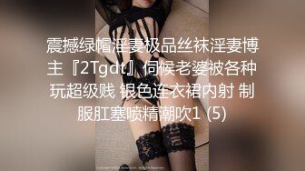 震撼绿帽淫妻极品丝袜淫妻博主『2Tgdt』伺候老婆被各种玩超级贱 银色连衣裙内射 制服肛塞喷精潮吹1 (5)