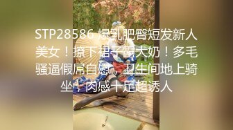 STP28586 爆乳肥臀短发新人美女！撩下裙子露大奶！多毛骚逼假屌自慰，卫生间地上骑坐，肉感十足超诱人